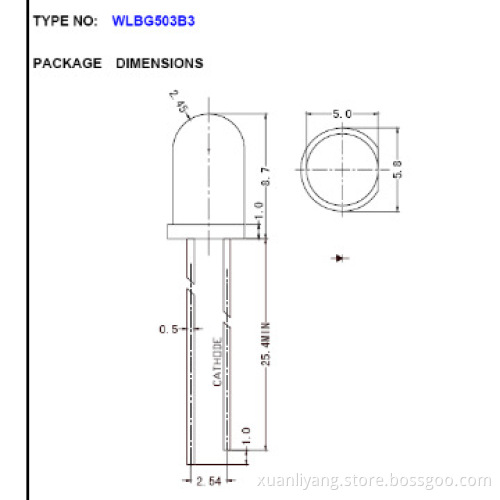 500-510nm green LED for traffic lights